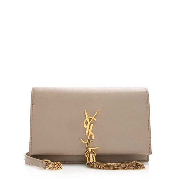 Saint Laurent Leather Classic Kate Tassel Chain Wallet - Picture 1 of 15